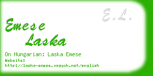 emese laska business card